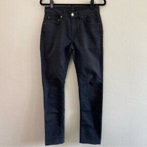 ACNE Ace Ups Slim Leg Jeans Mens 30x32* Soft Black Dark Denim Zip Fly Stretchy